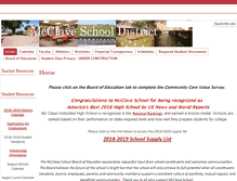 Tablet Screenshot of mcclaveschool.org